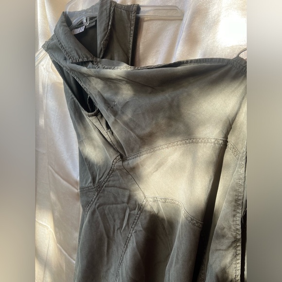 Anthropologie Wrap Dress Olive Green EUC Size 8 - Picture 10 of 16